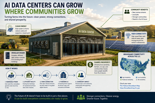 AI Data Centers for Everyone: Could the Next AI Boom Start on the Farm?