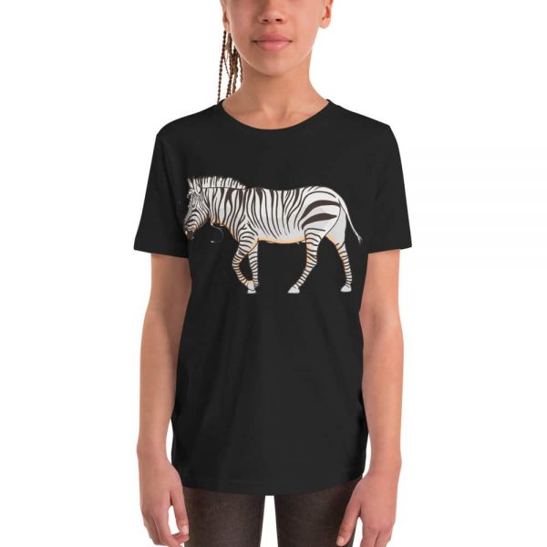 Zebra Pattern - Youth Short Sleeve T-Shirt